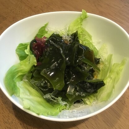 いつもは野菜のみのサラダですが、こちらを拝見しまして初めて海藻サラダに挑戦しました！簡単で美味しいですね！ありがとうございました。